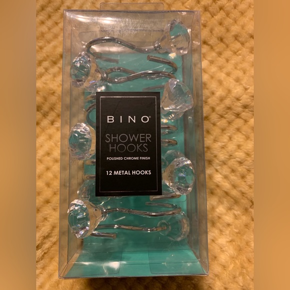 Bino Bath Shower Curtain Hooksbino New Crystal Look And Polished